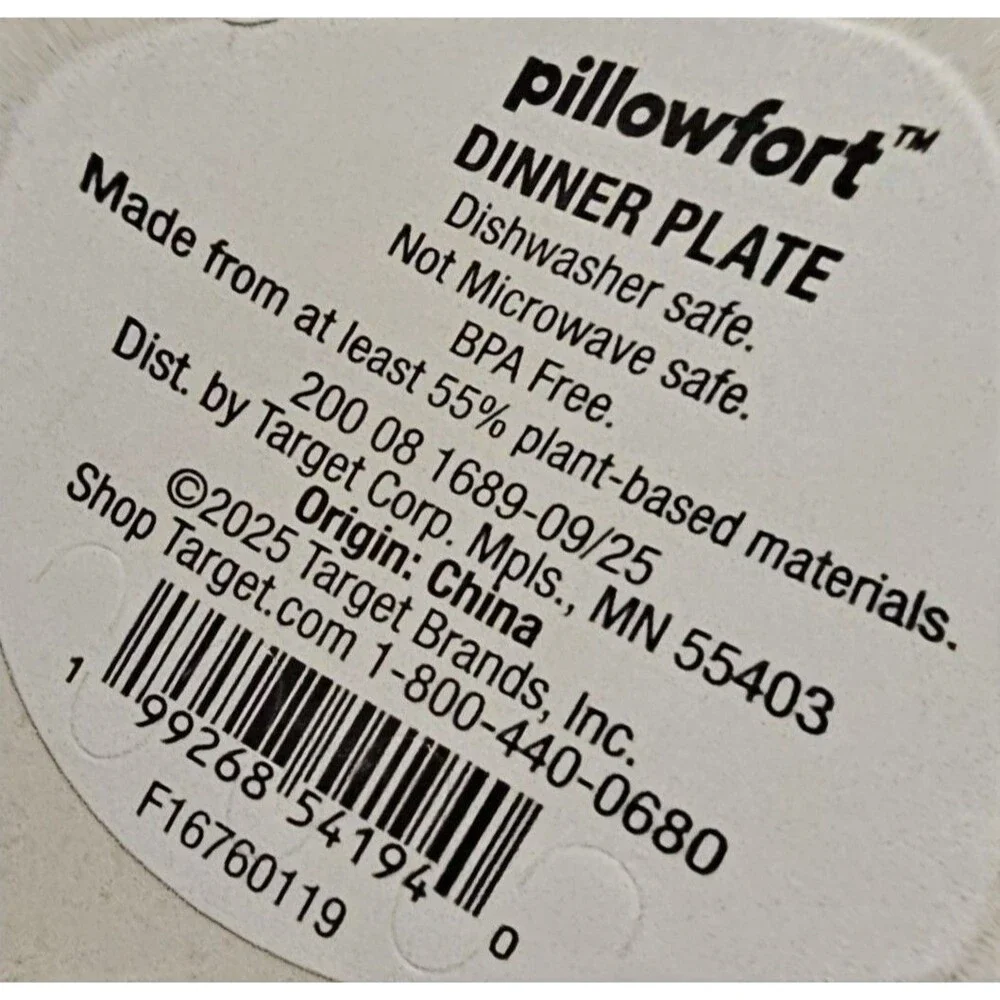Pillowfort Dinner Melamine Bunny Rabbit Tulips NEW Set Of 4 Lunch Scalloped PLAT